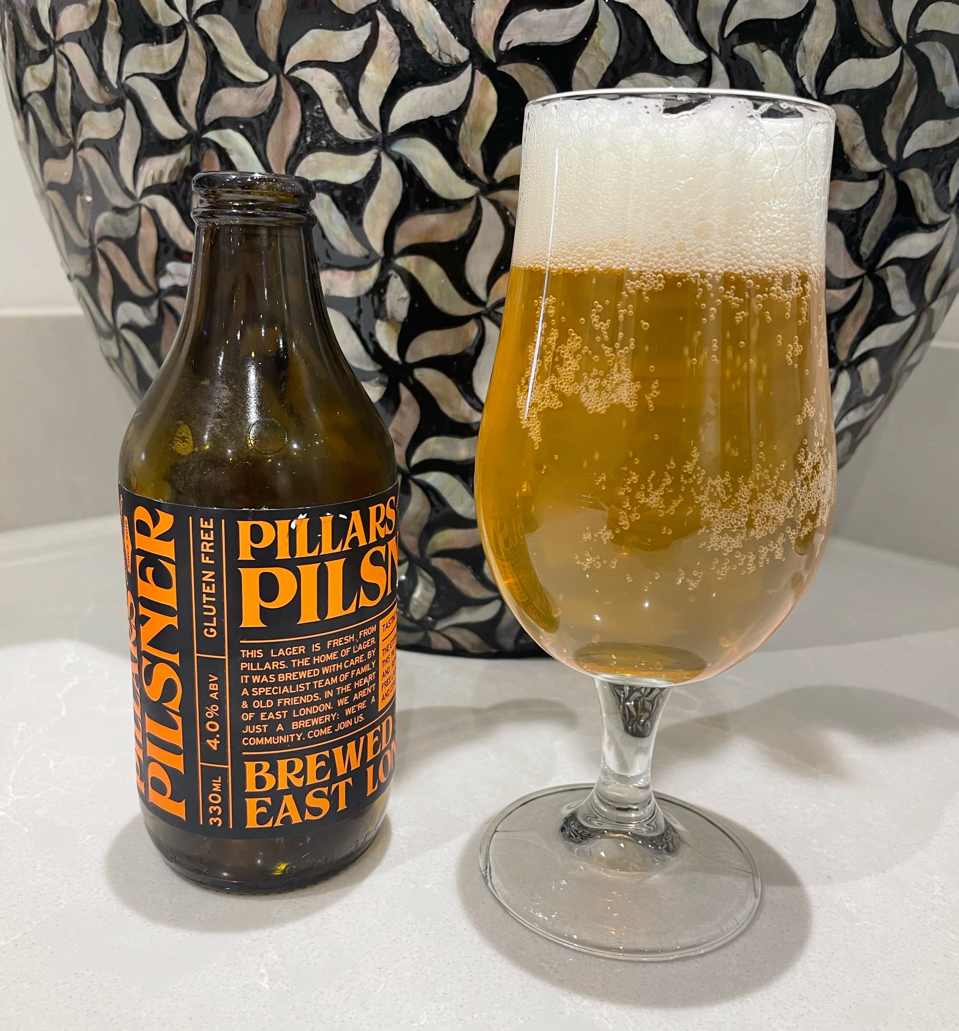 Pillars Pilsner, England