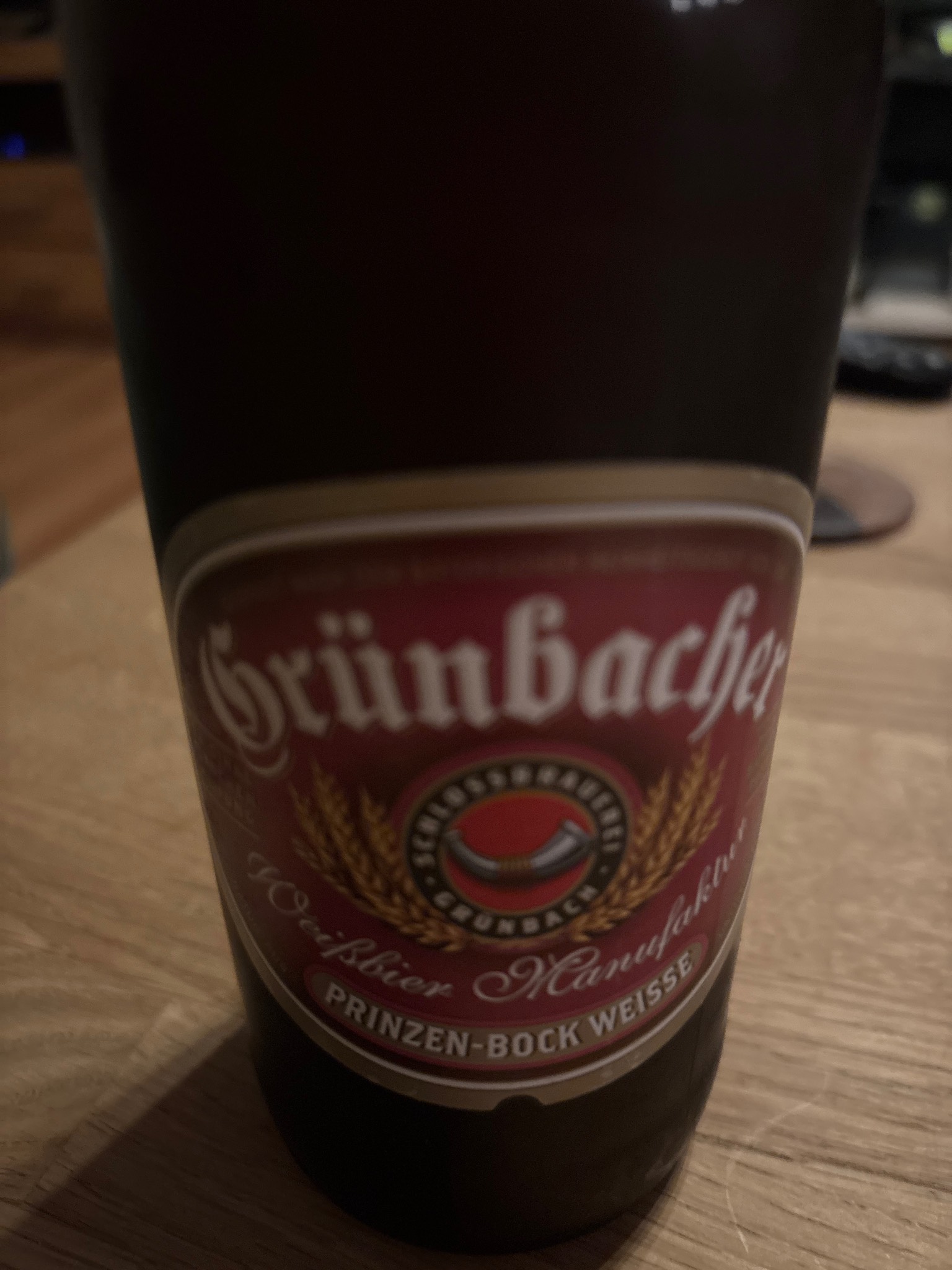 Grünbacher Prinzen-Bock Weisse, Schlossbrauerei Grünbach
