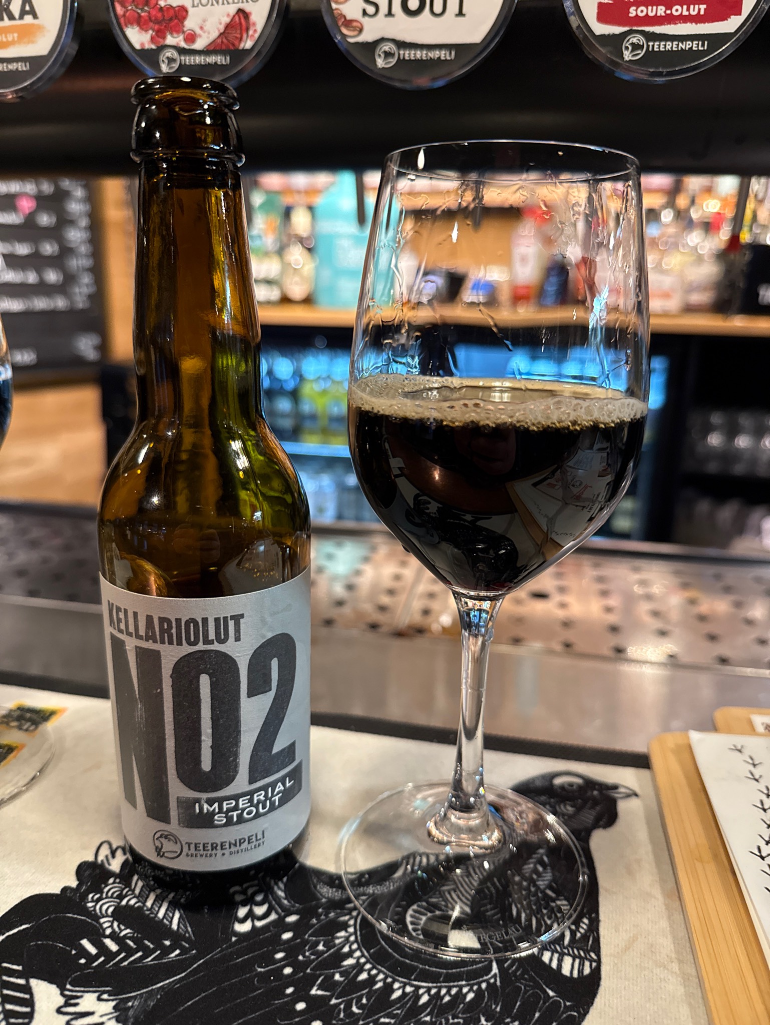 Kellariolut No 2 Imperial Stout, Teerenpeli Panimo & Tislaamo