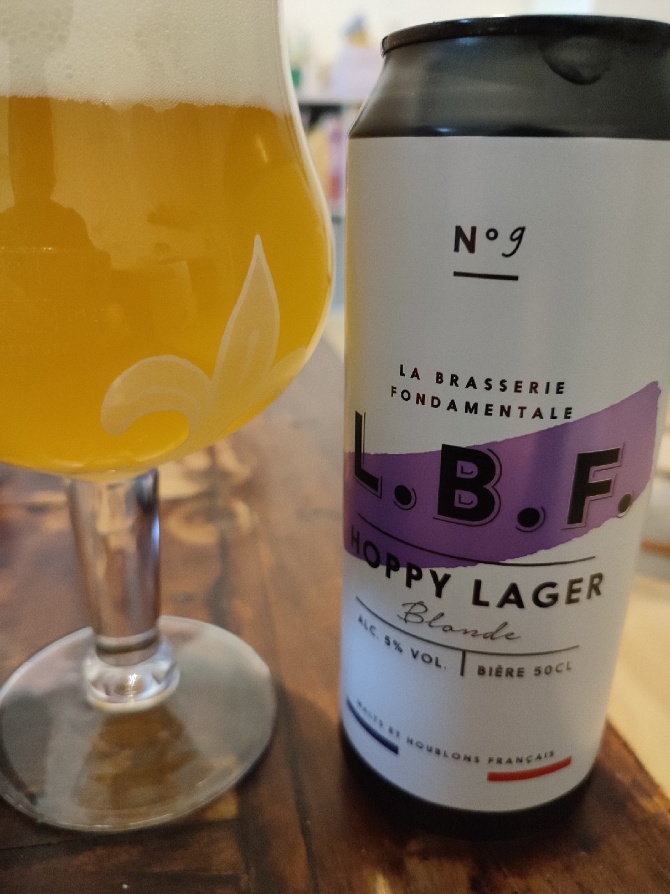 L.B.F. N°9 Hoppy Lager, La Brasserie Fondamentale (L.B.F.)