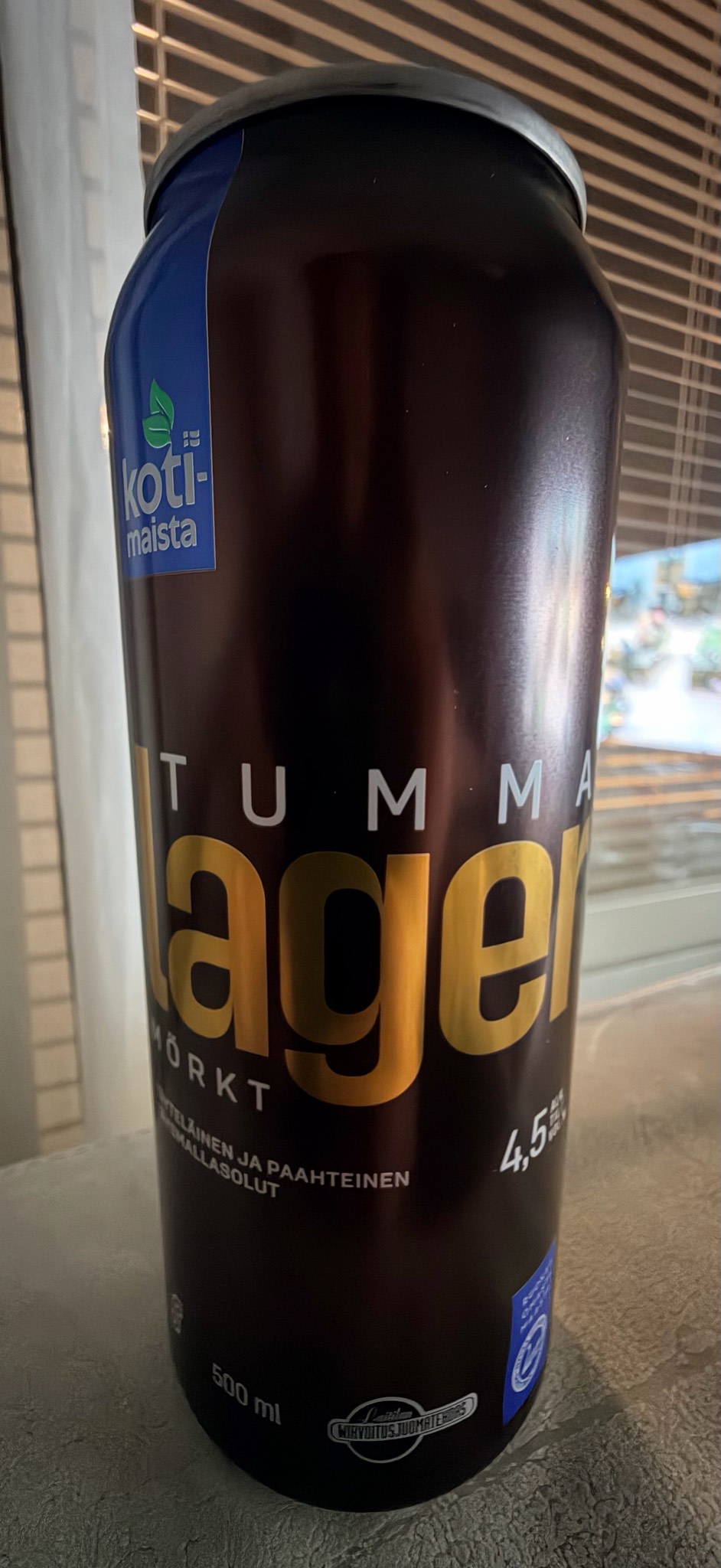 Kotimaista Tumma Lager 4.5%, Finland