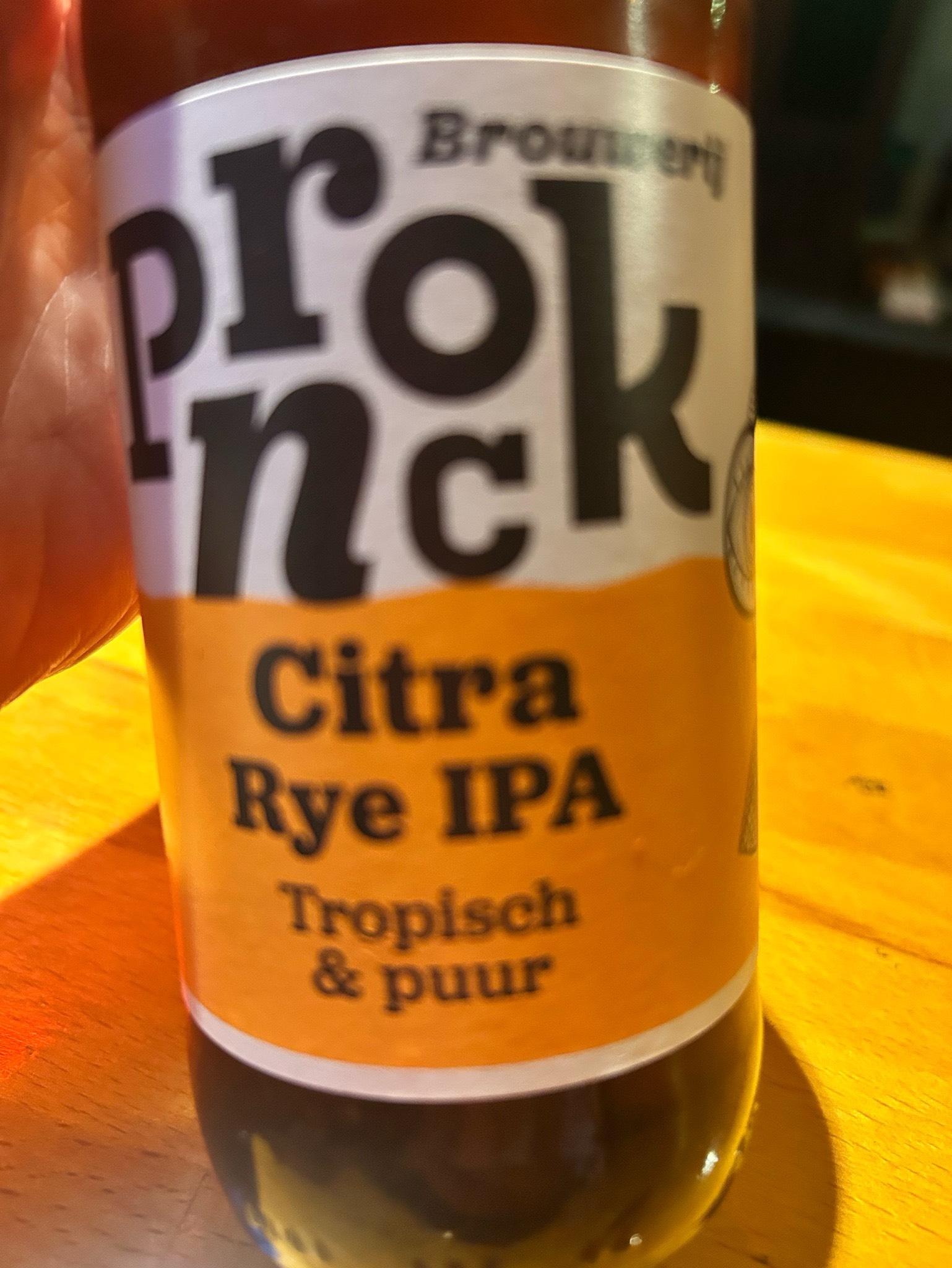 Pronck citra rye ipa, Pronck