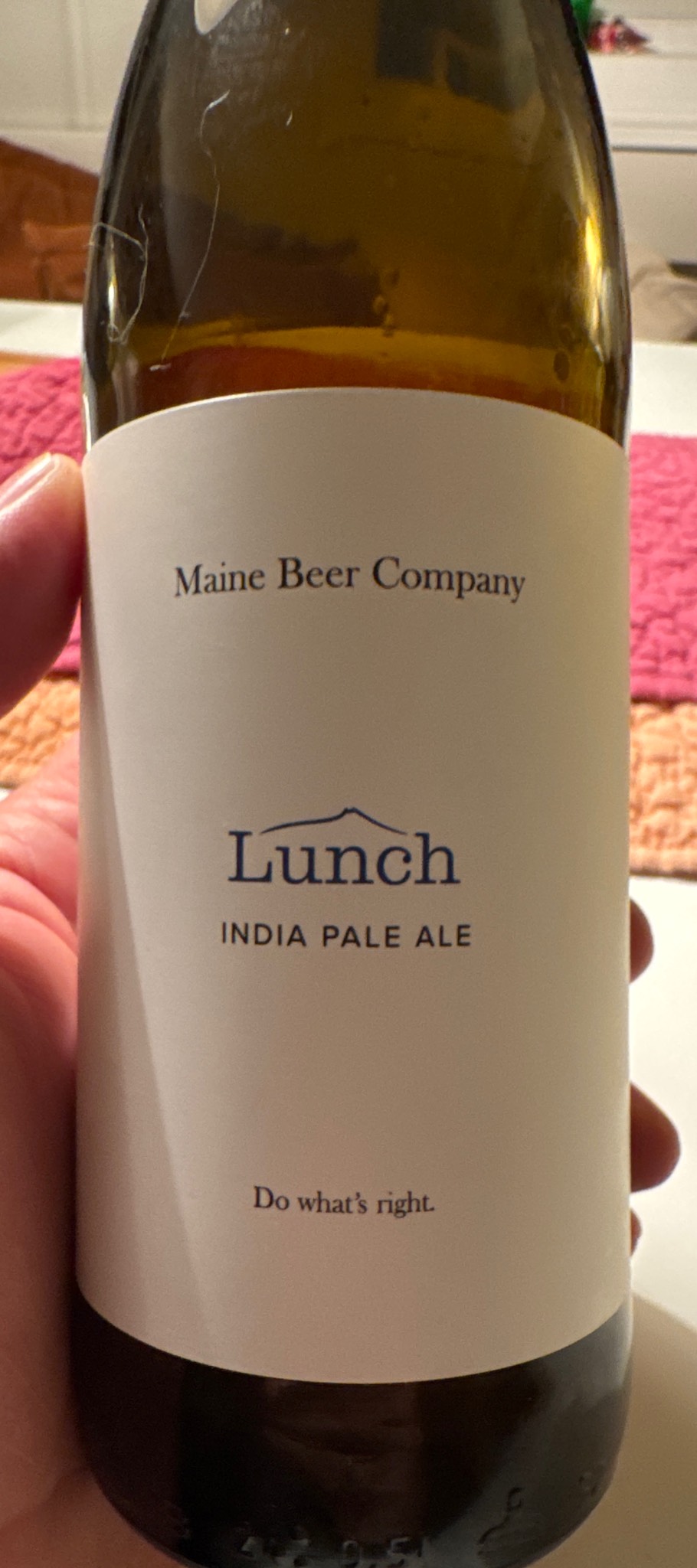 Lunch, Maine Beer Company