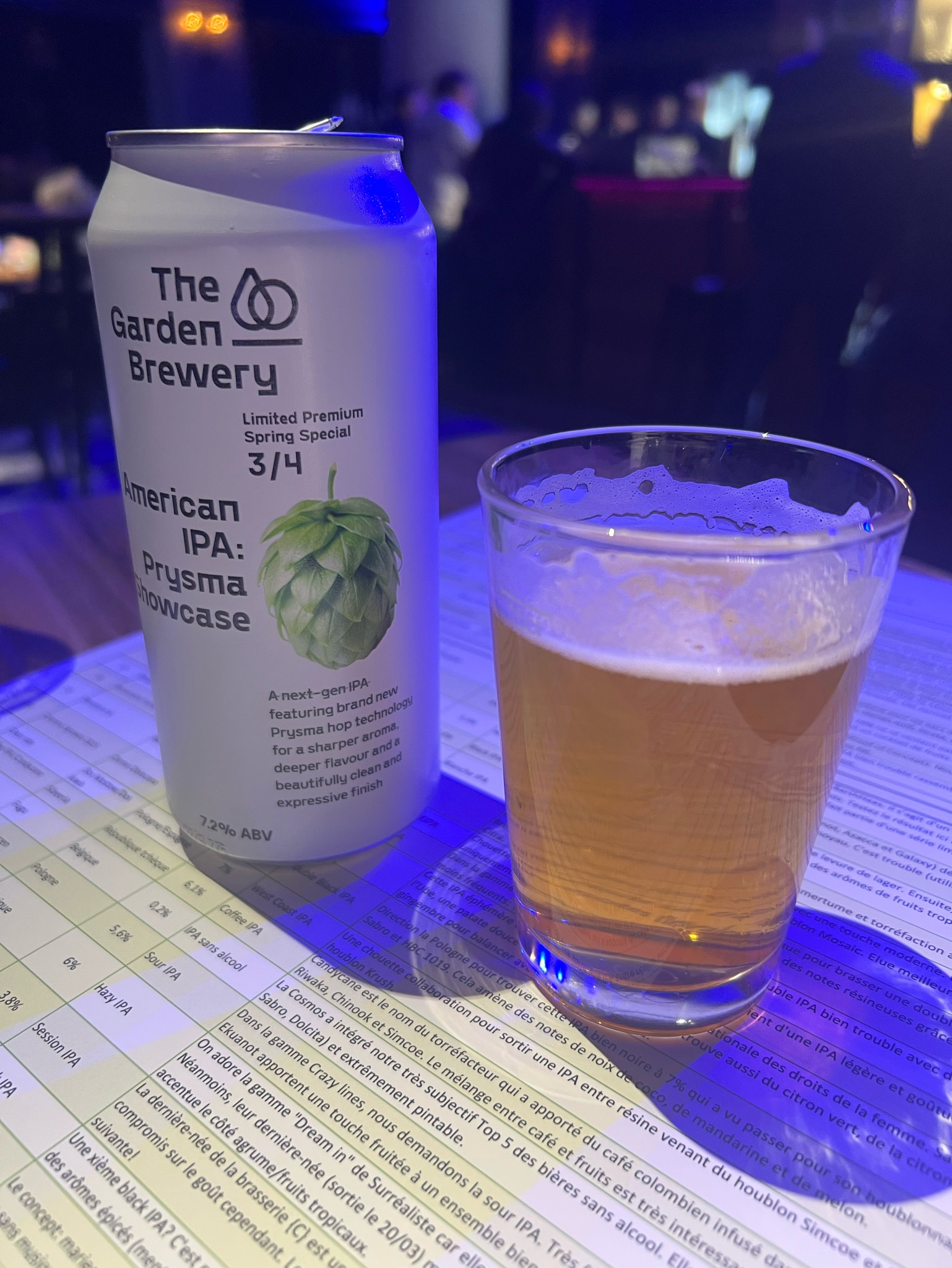 Limited Premium Spring Special 3/4 American IPA: Prysma Showcase, The Garden Brewery