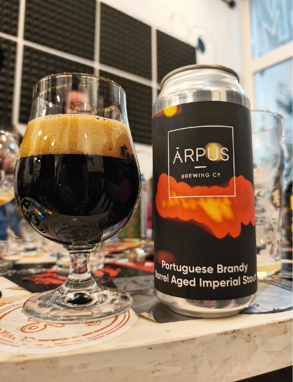 Portuguese brandy barrel aged imperial stout, Latvia