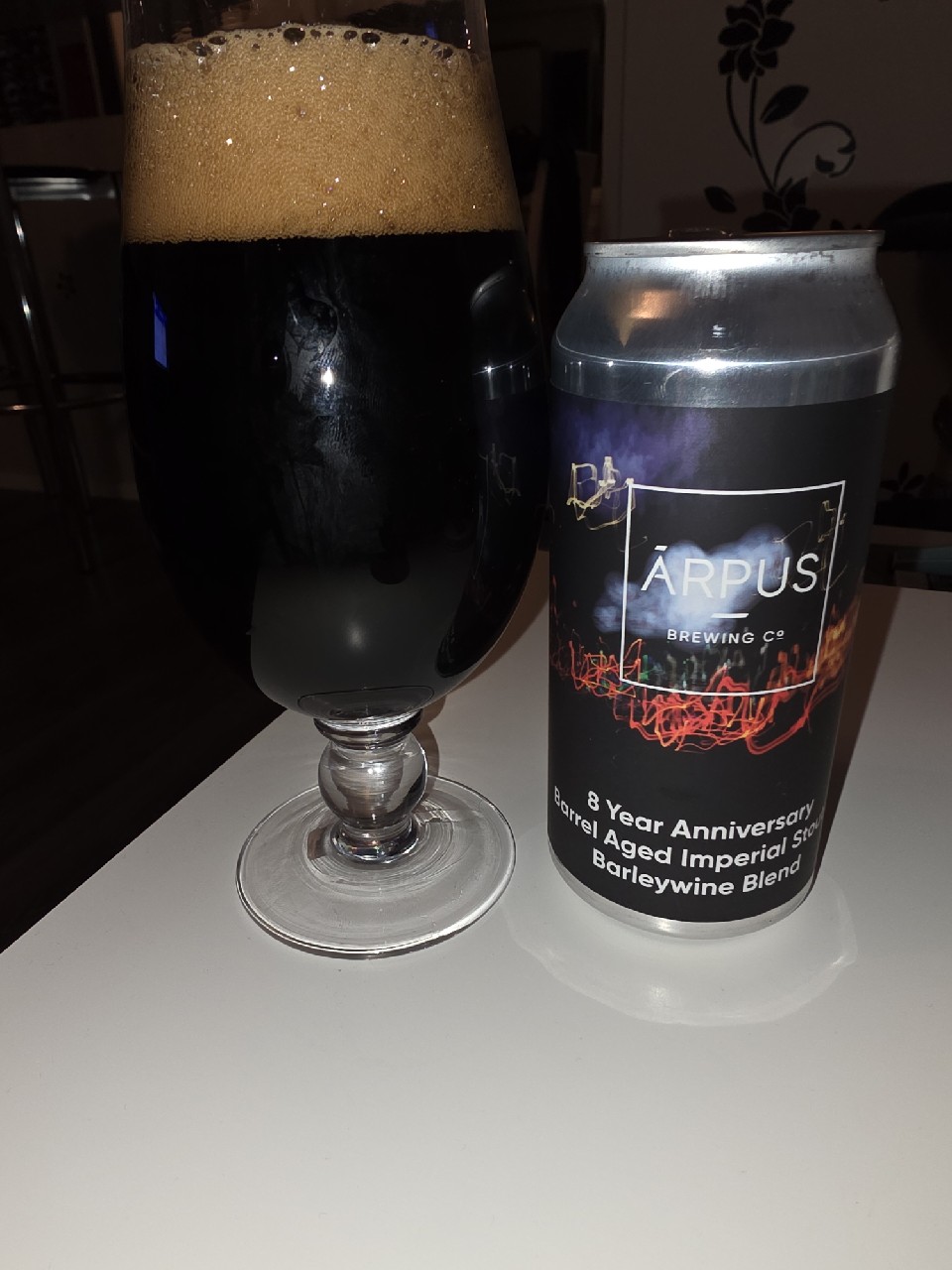 8 Year Anniversary Barrel Aged Imperial Stout x Barleywine Blend, Ārpus Brewing Co.