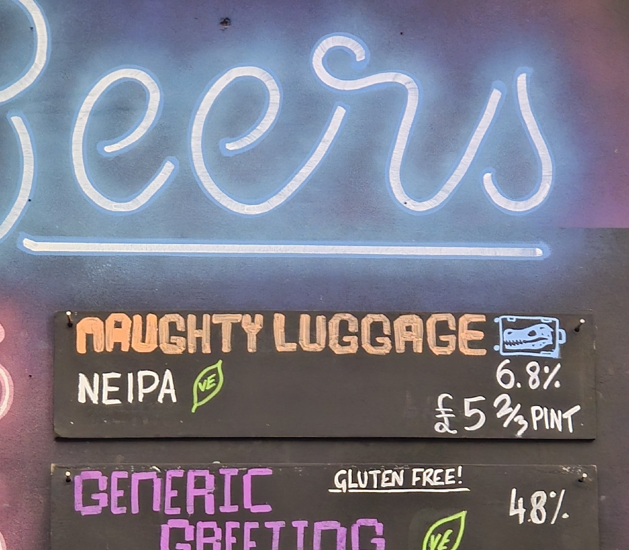 Naughty Luggage, Neon Raptor Brewing Co.