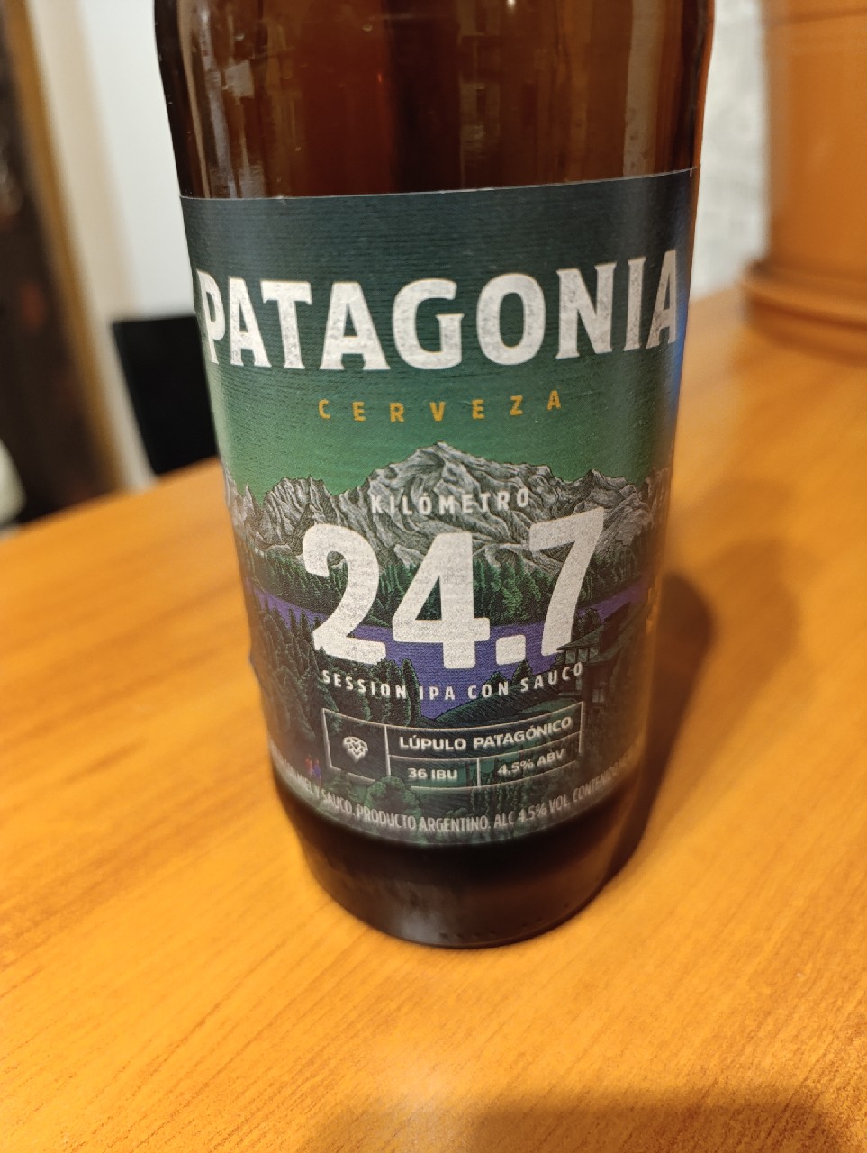 Kilómetro 24.7 Session IPA con Sauco, Patagonia Cerveza