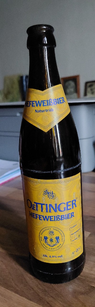 Oettinger Hefeweißbier Naturtrüb / Weissbier, Oettinger Brauerei