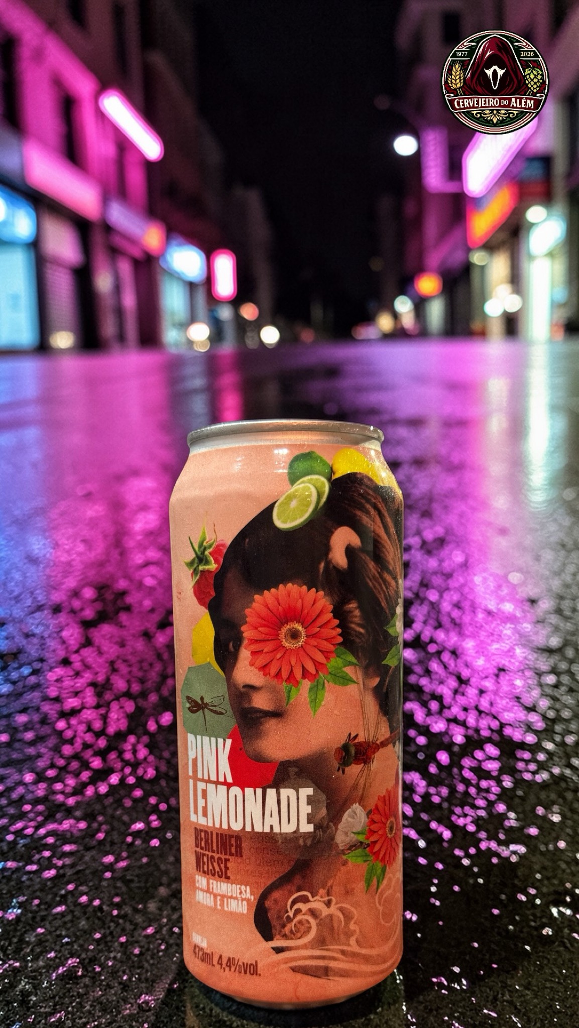 Pink Lemonade Berliner Weisse com framboesa, amora e limão, Cervejaria Dádiva