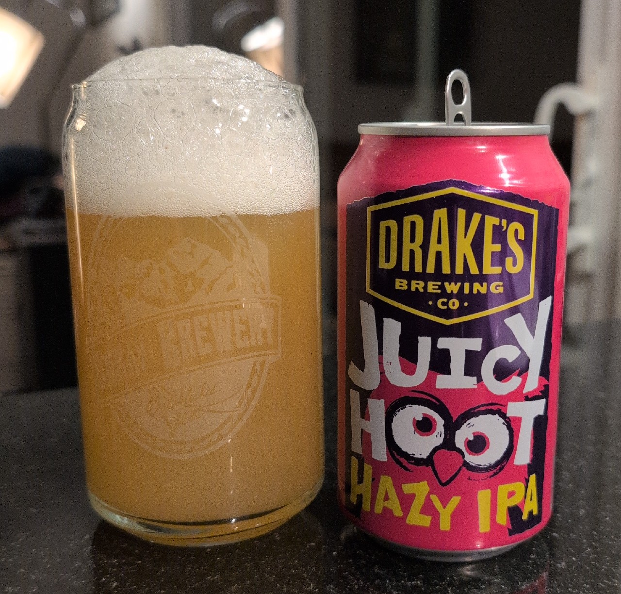 Juicy Hoot Hazy IPA, Drake's Brewing Company