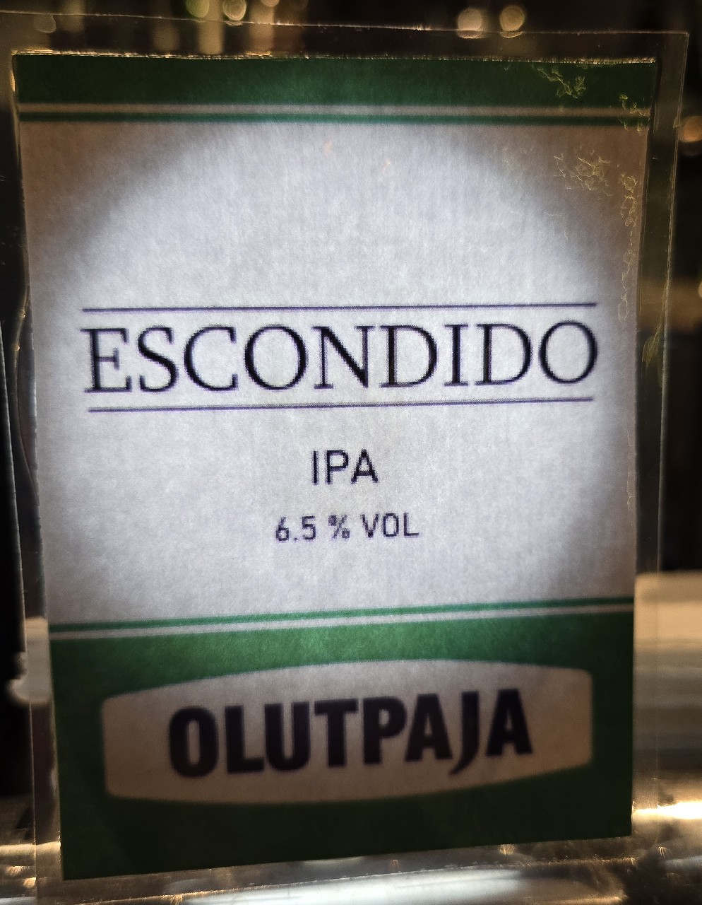 Escondido IPA, Finland