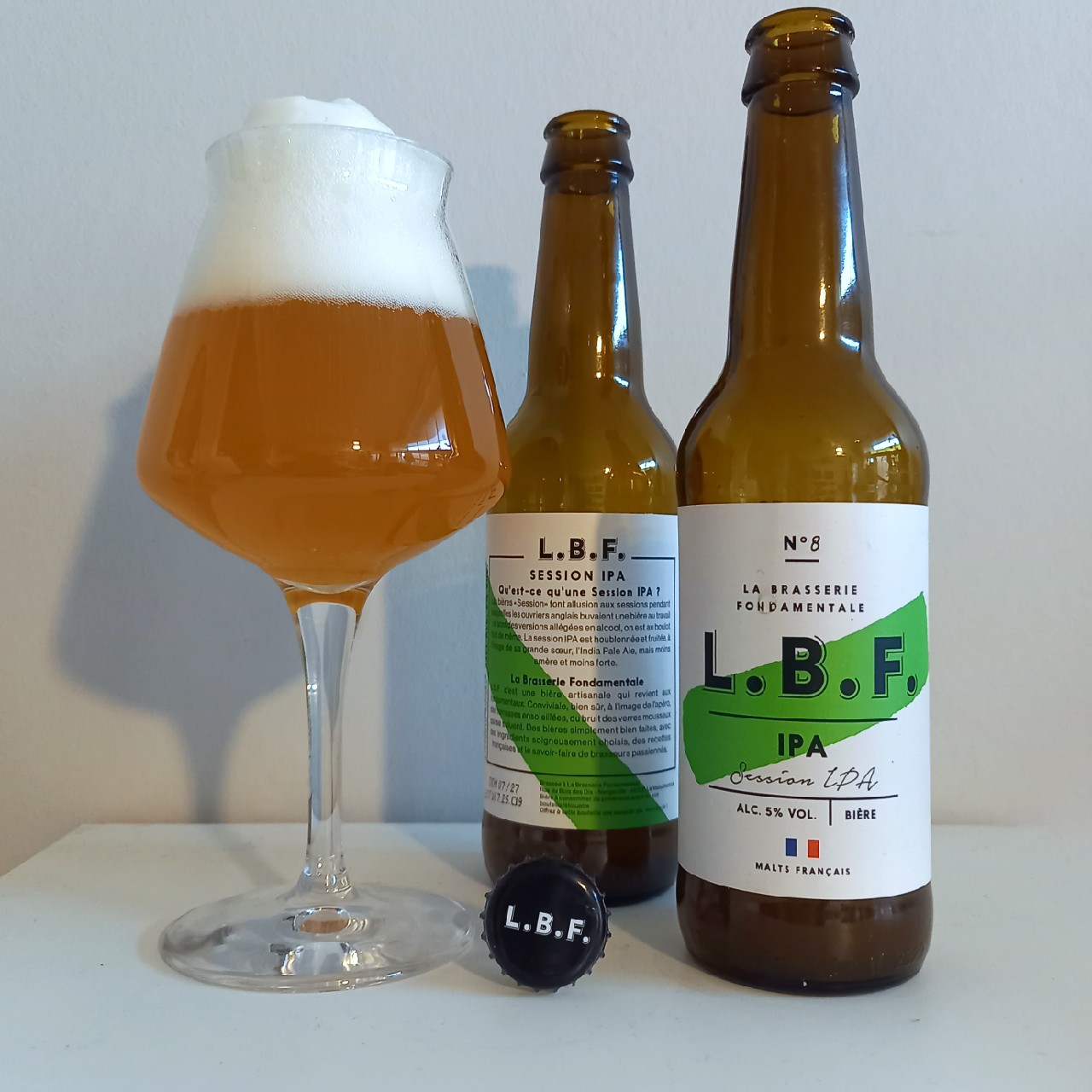 L.B.F. N°8 IPA Session IPA, La Brasserie Fondamentale (L.B.F.)