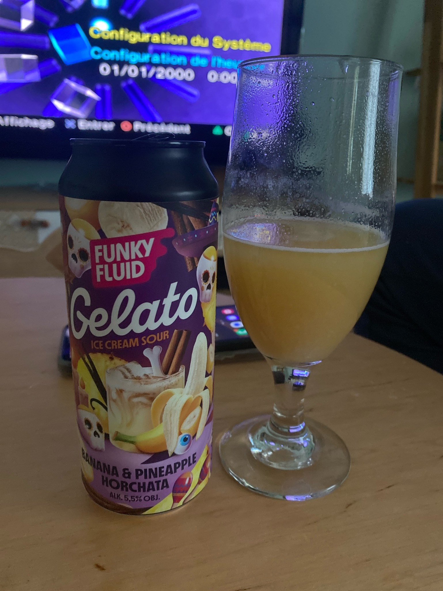 Gelato Ice Cream Sour Banana & Pineapple, Funky Fluid