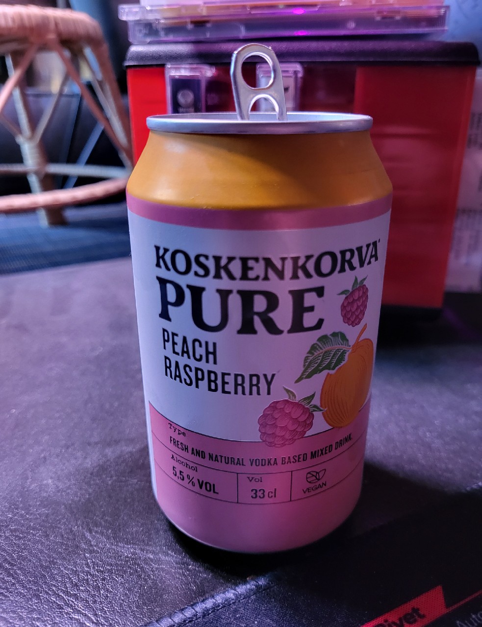 Koskenkorva Pure Peach Rasberry, Finland
