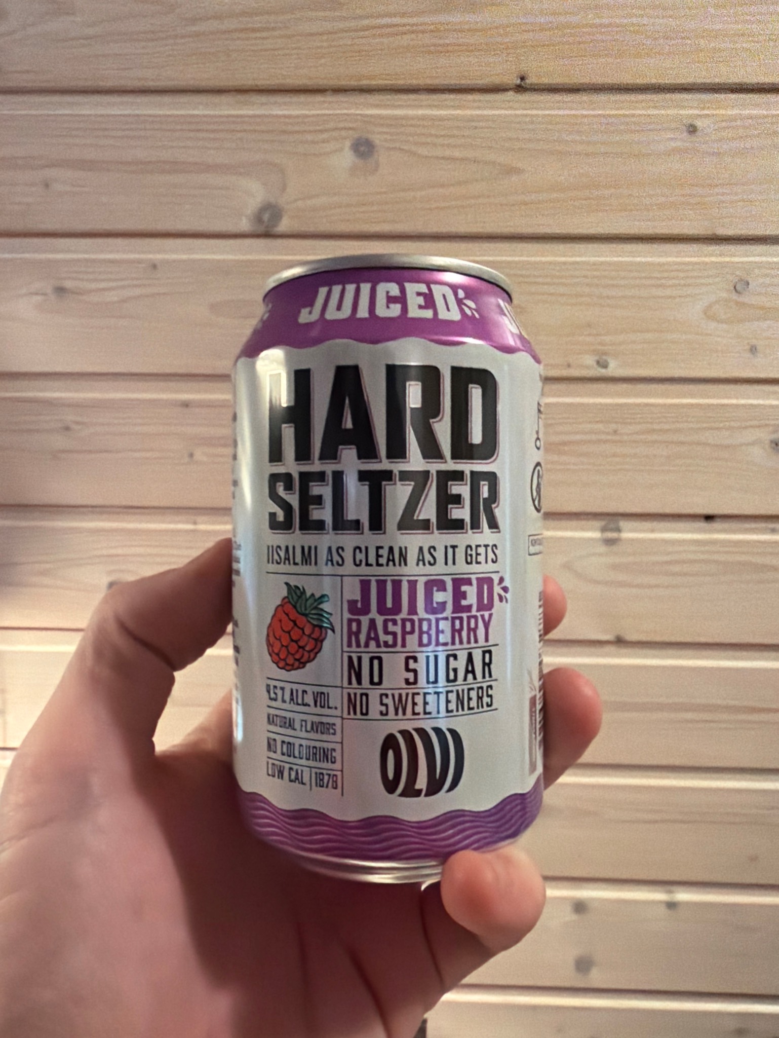 Hard Seltzer Juiced Raspberry, Finland