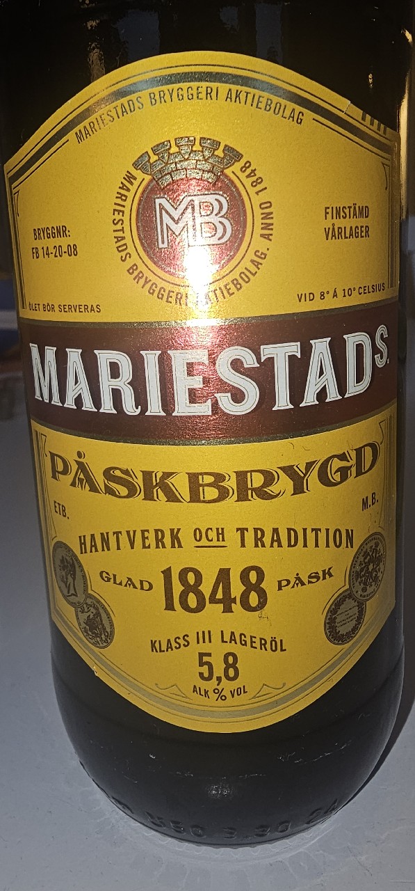 Mariestads Påskbrygd 5,8 %, Sweden