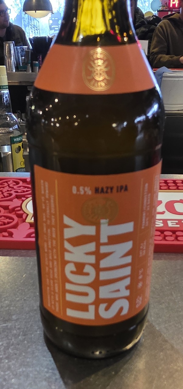 Lucky Saint 0.5% Hazy IPA, Lucky Saint