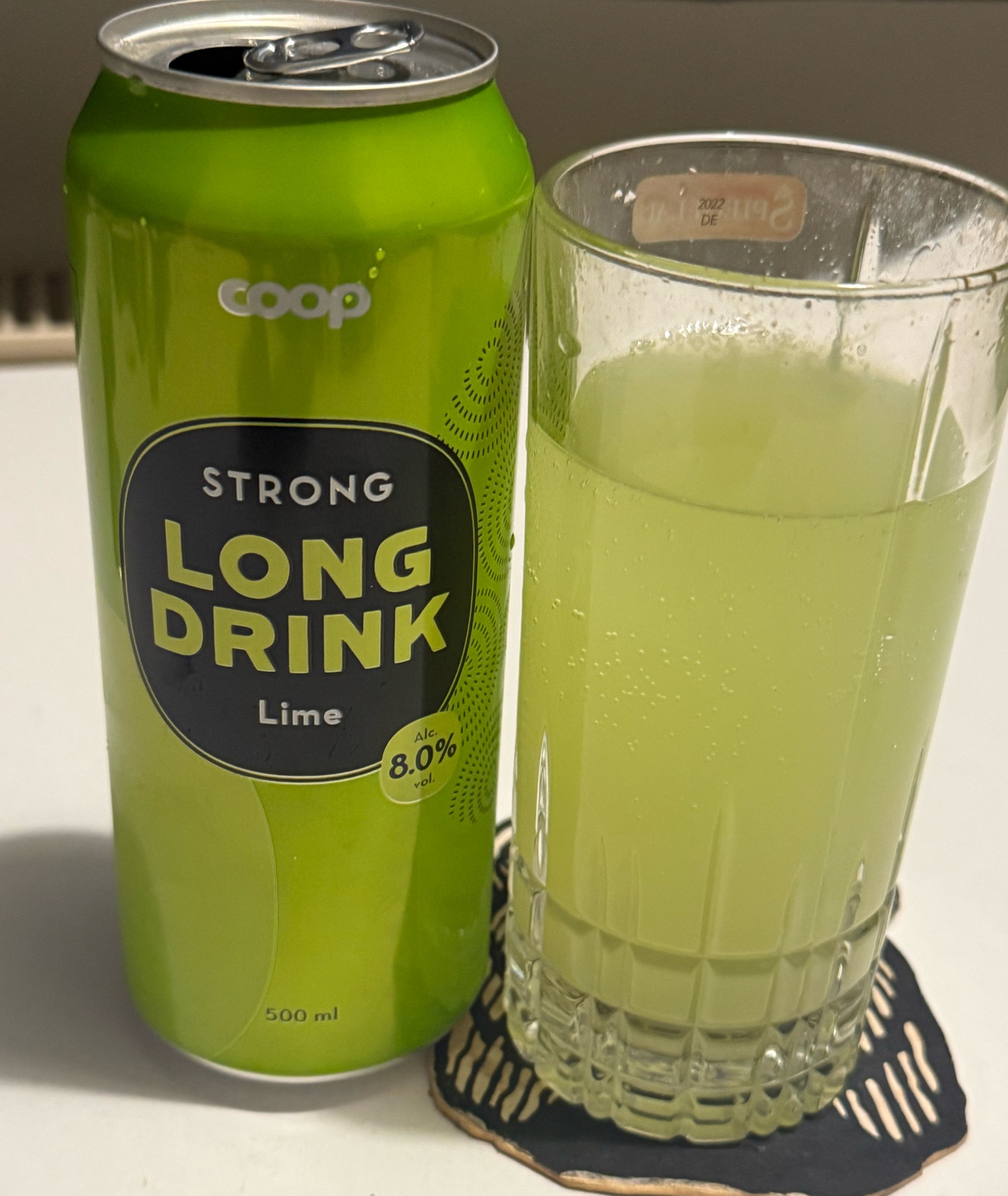 Coop Strong Long Drink Lime, Finland