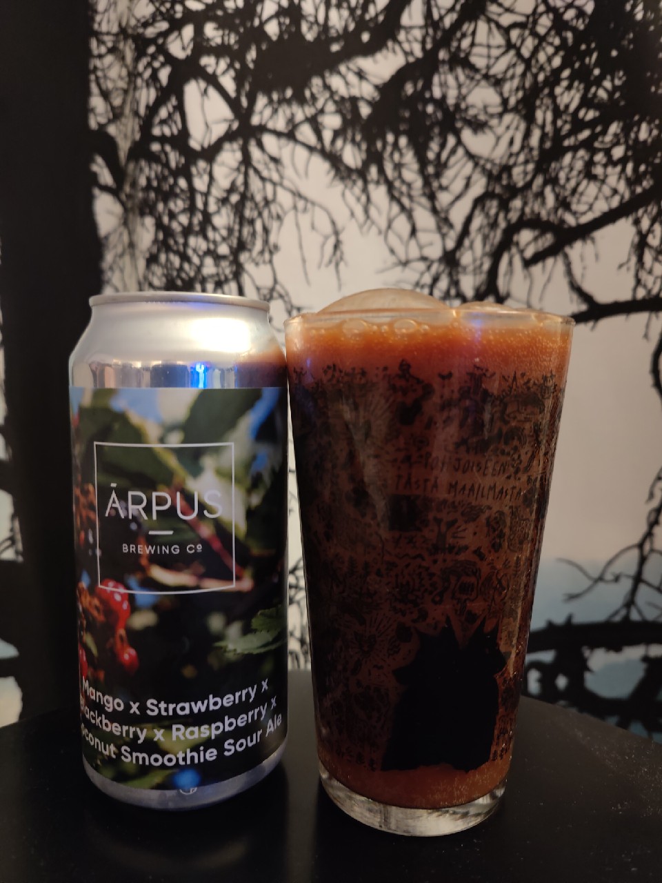 Mango x strawberry x blackberry x rasberry x coconut smoothie sour ale, Ārpus Brewing Co.