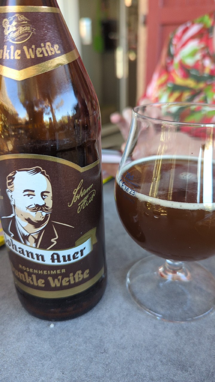 Johann Auer Rosenheimer Dunkle Weiße, Auerbräu Rosenheimer Spezialitätenbrauerei (Paulaner Brauerei)