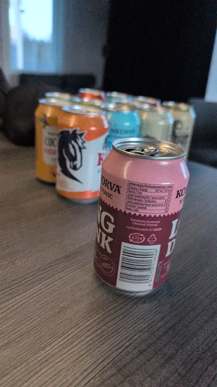 Koskenkorva Long Drink Vodka & Red Tonic, Finland
