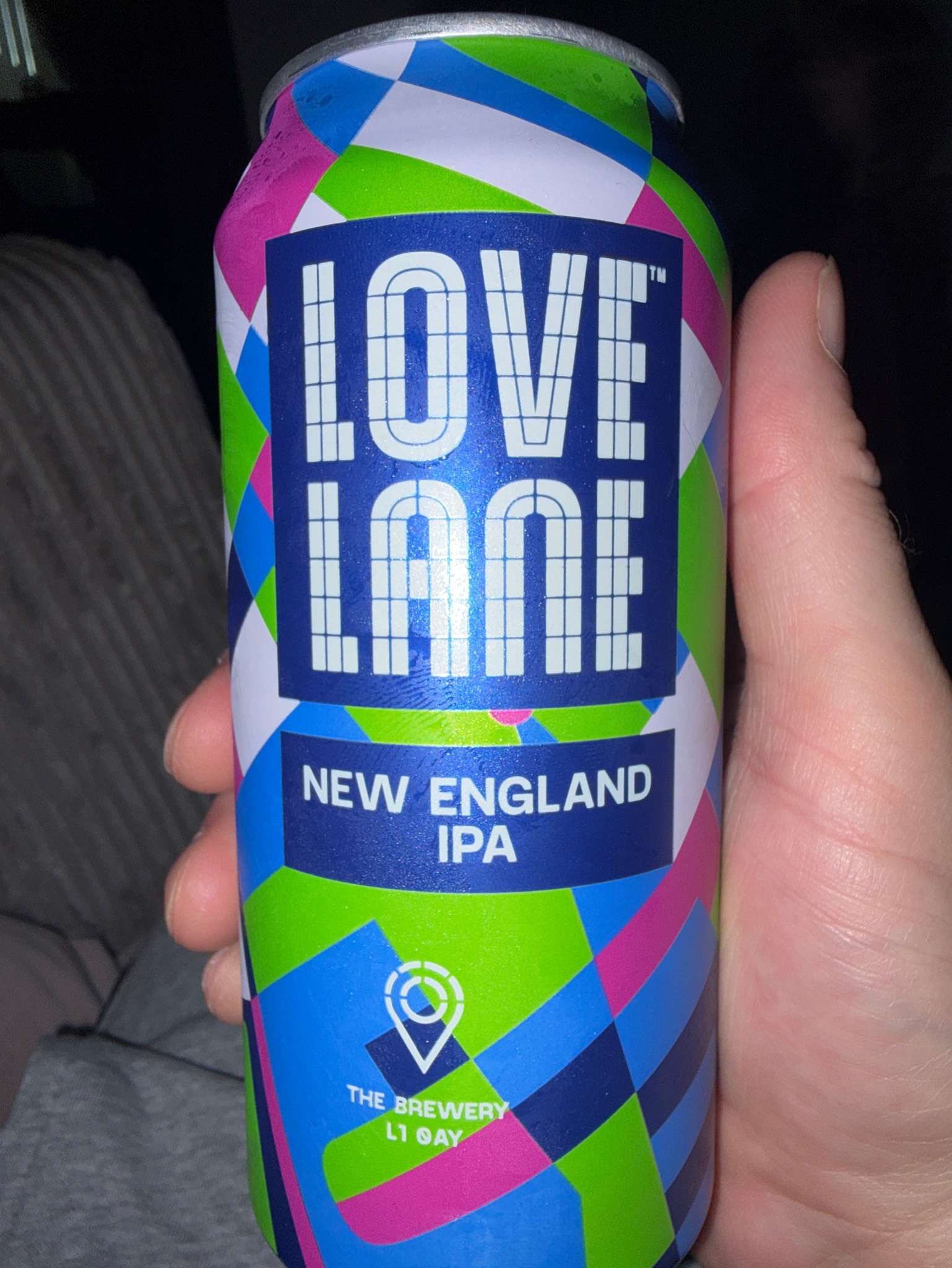 Love Lane New England IPA, Love Lane Brewing