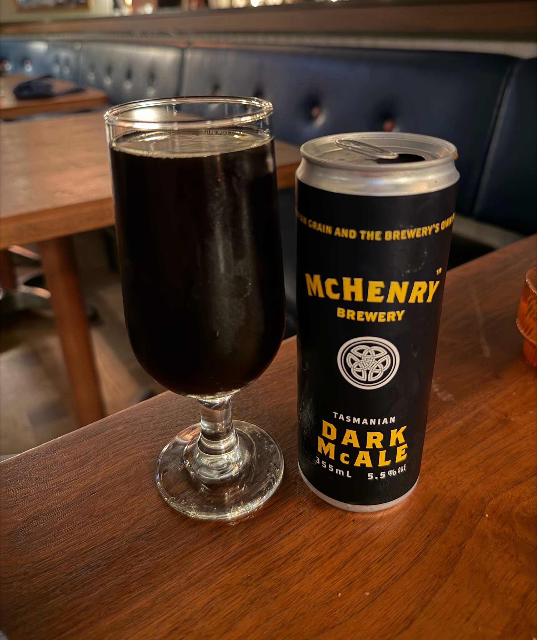 Tasmanian Dark McAle, McHenry Brewery Tasmania