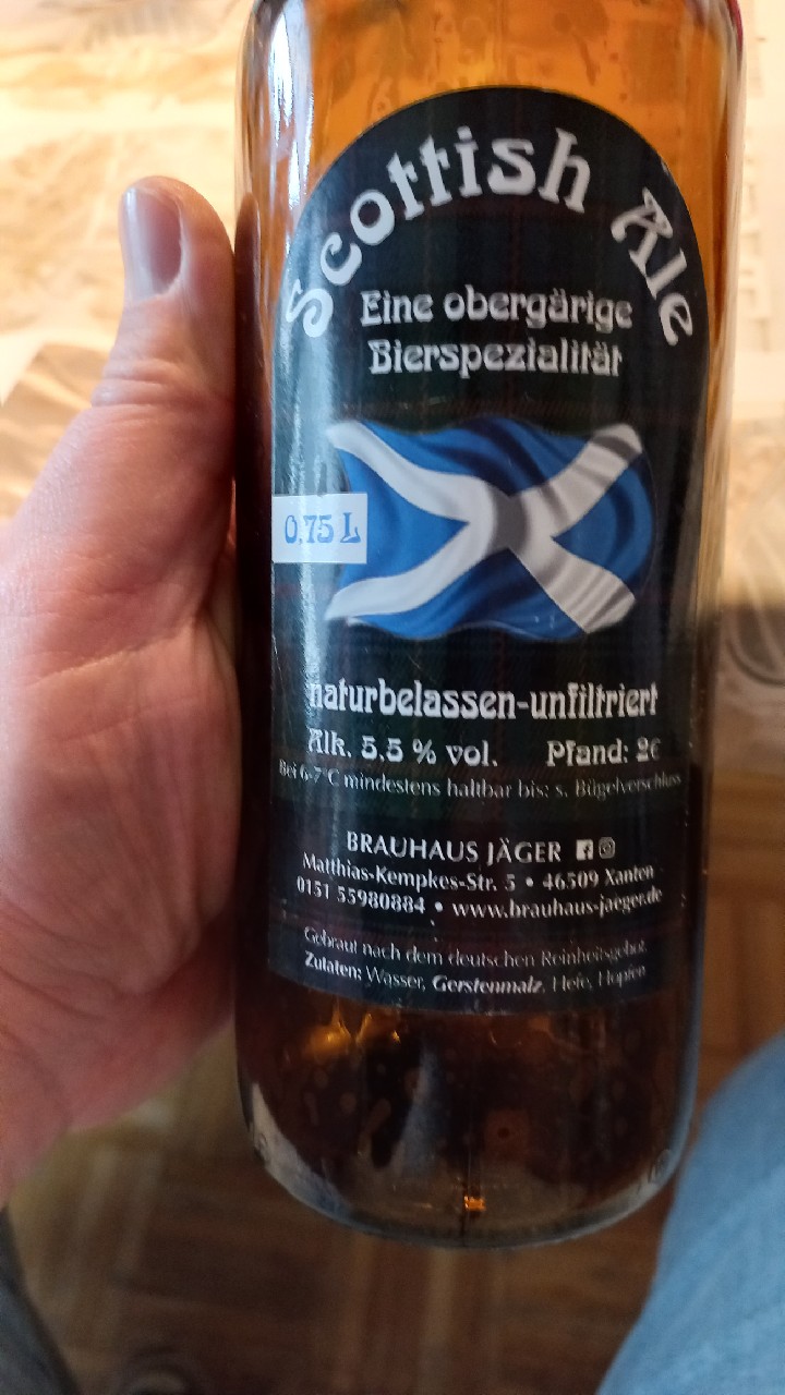 Scottish Ale, Brauhaus Jäger in Xanten