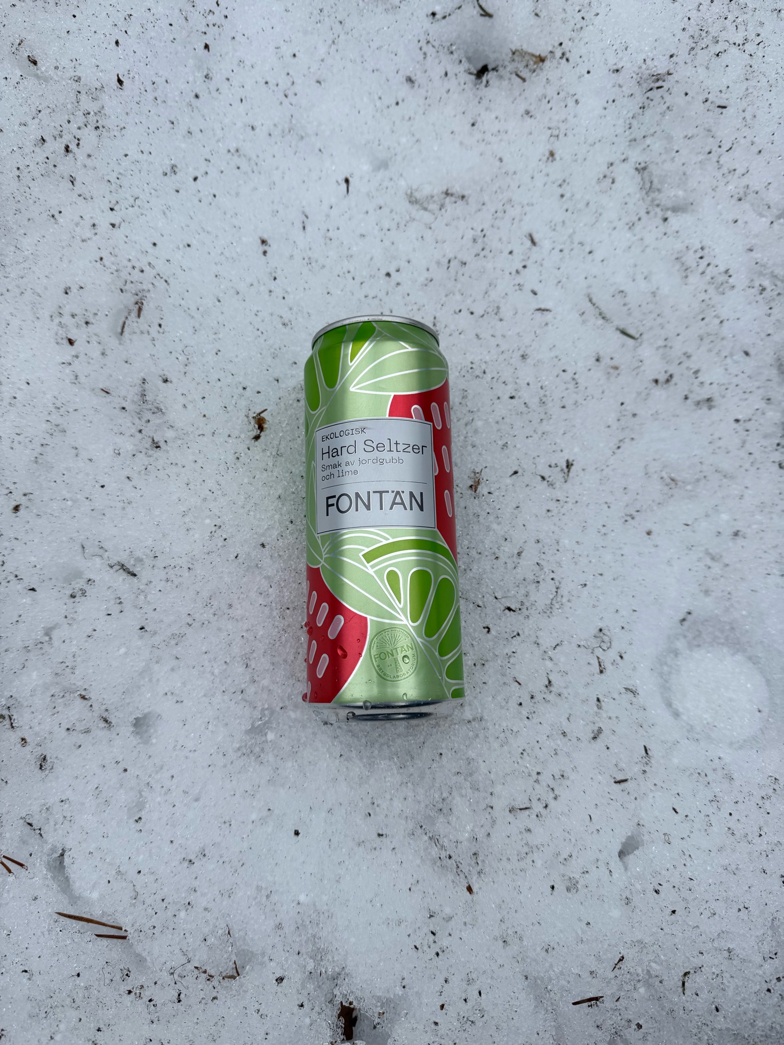 Fontän Hard Seltzer Jordgubb och Lime, Kiviks Musteri / Kivik Cider Factory