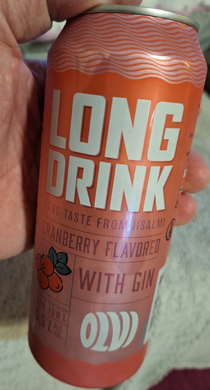 OLVI Long Drink Cranberry, Finland
