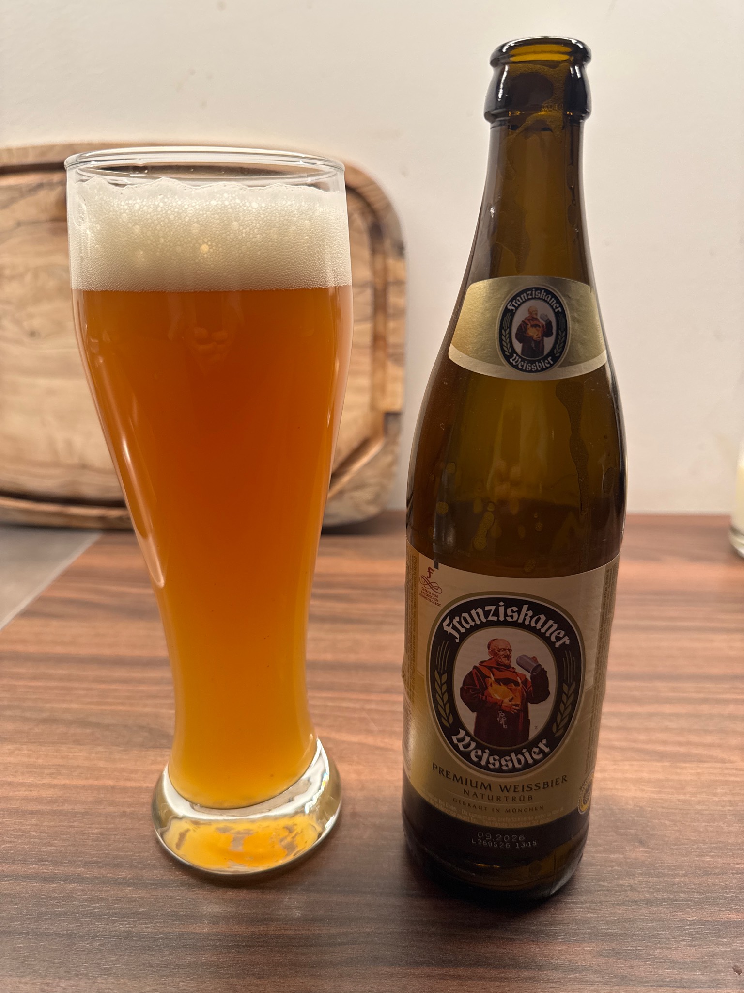 Franziskaner Premium Weissbier Naturtrüb, Germany
