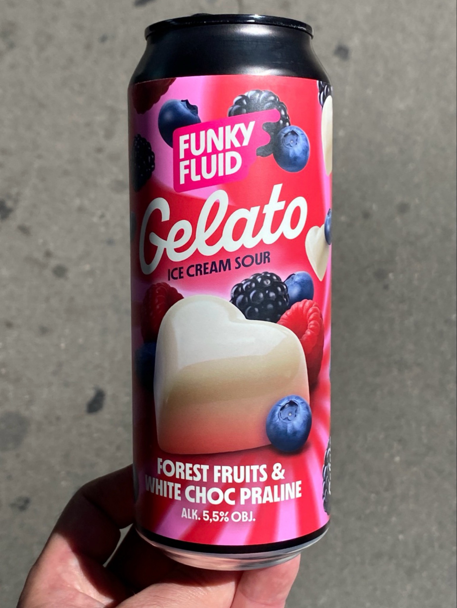 Gelato: Forest Fruit & White Choc Praline, Poland