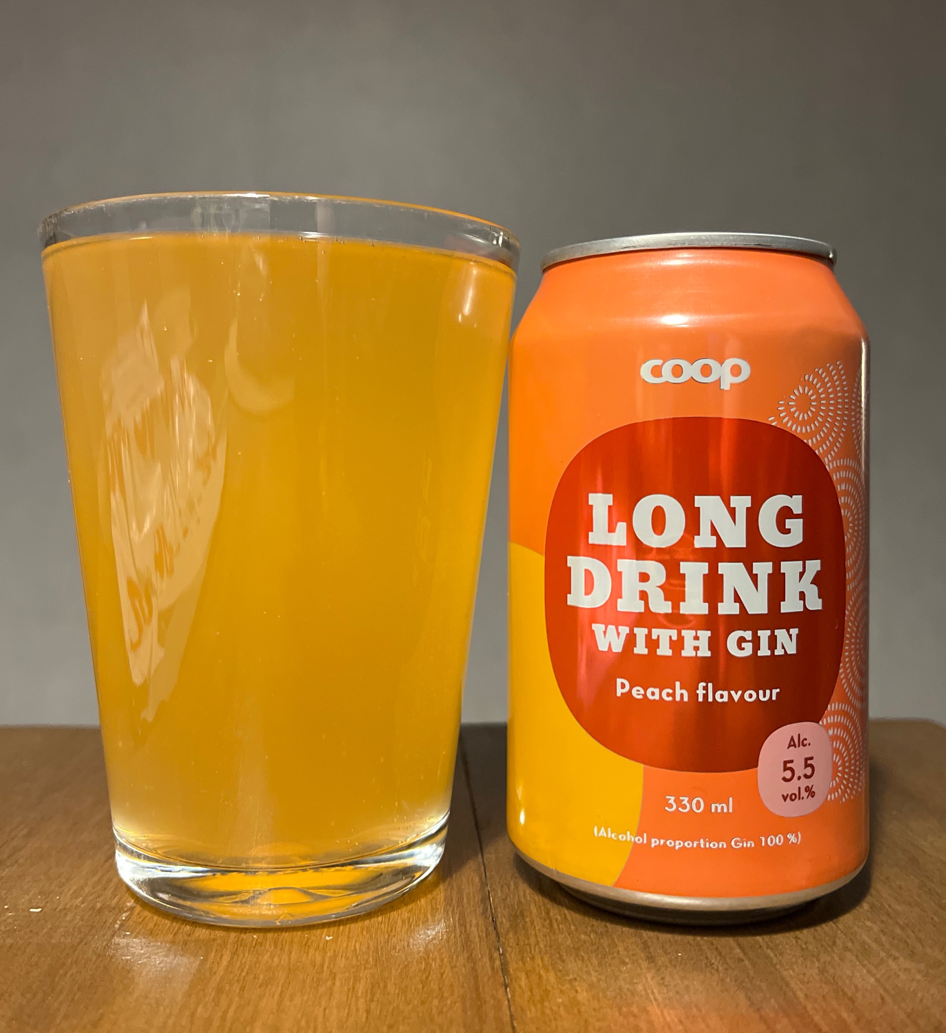 Coop Long Drink Peach, Finland