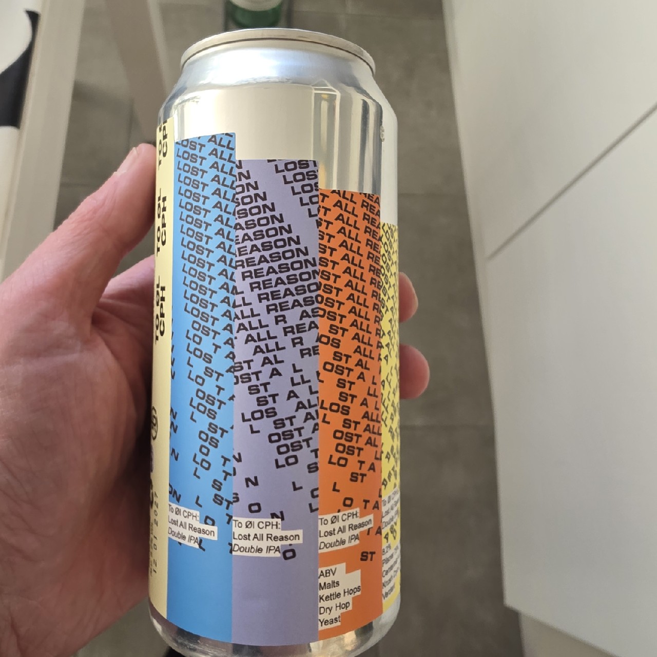 CPH Lost All Reason Double IPA, Denmark