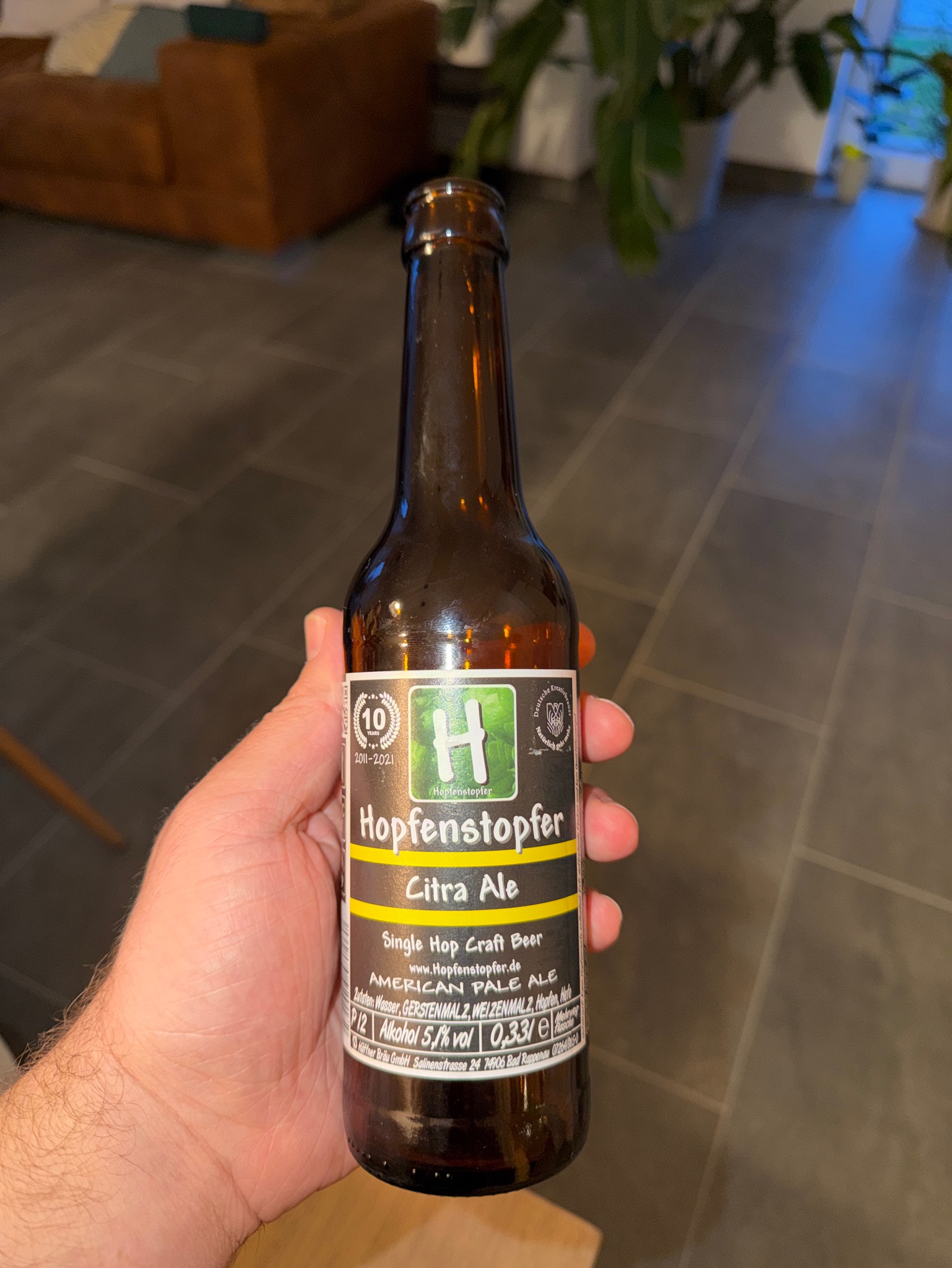 Hopfenstopfer Citra Ale, Häffner Bräu - Hopfenstopfer