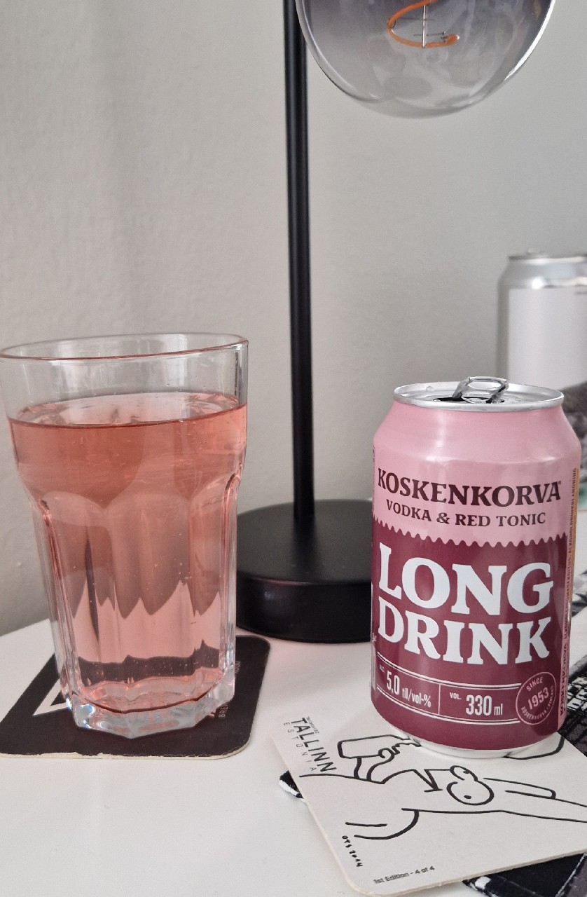 Koskenkorva Long Drink Vodka & Red Tonic, Finland