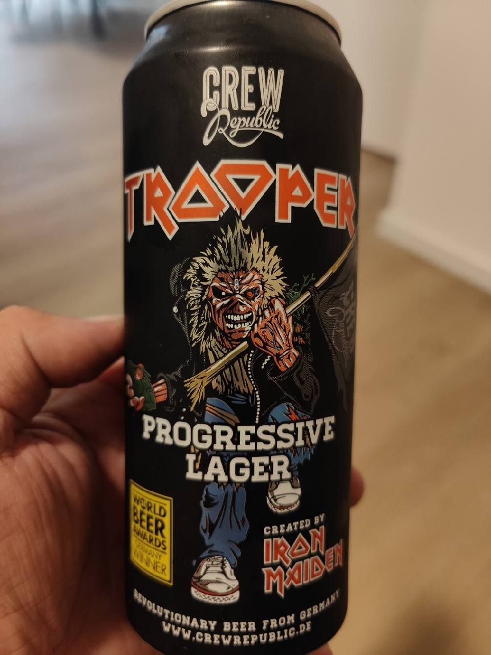 Trooper Progressive Lager, CREW Republic Brewery