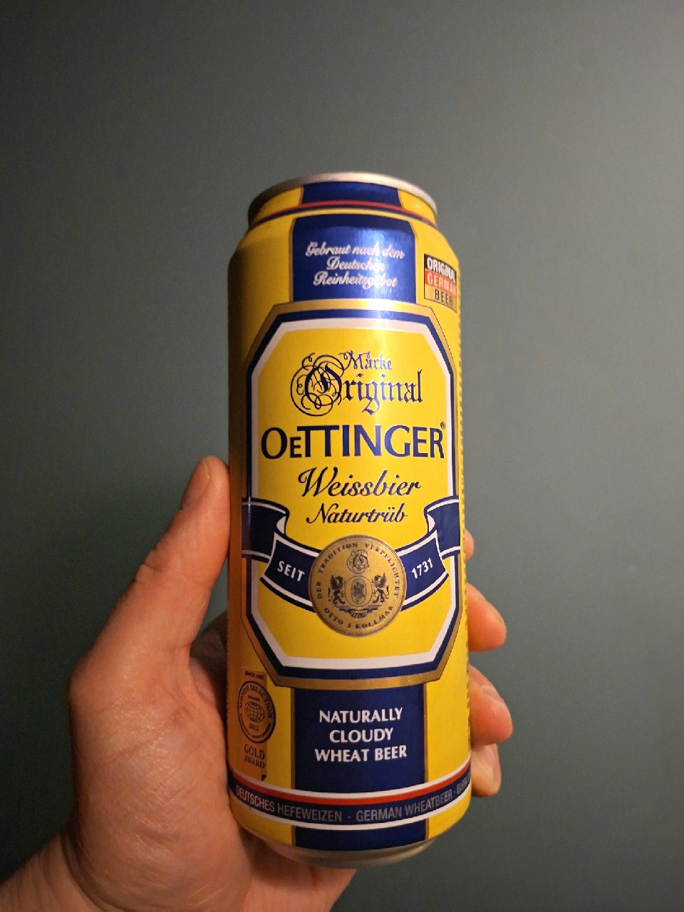 Oettinger Hefeweißbier Naturtrüb / Weissbier, Oettinger Brauerei