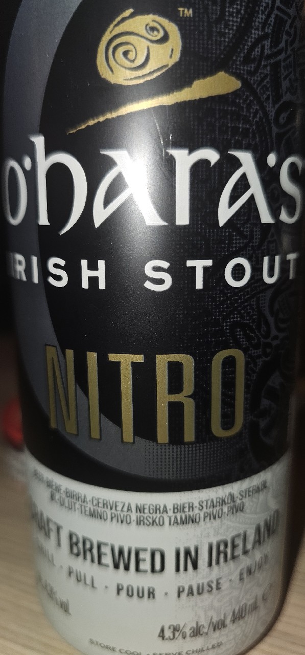 O'Hara's Irish Stout Nitro, O'Hara's Brewery (Carlow Brewing Company)