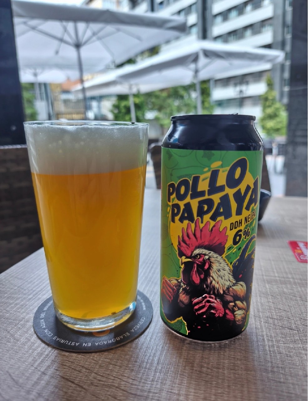 Pollo papaya, La Grúa