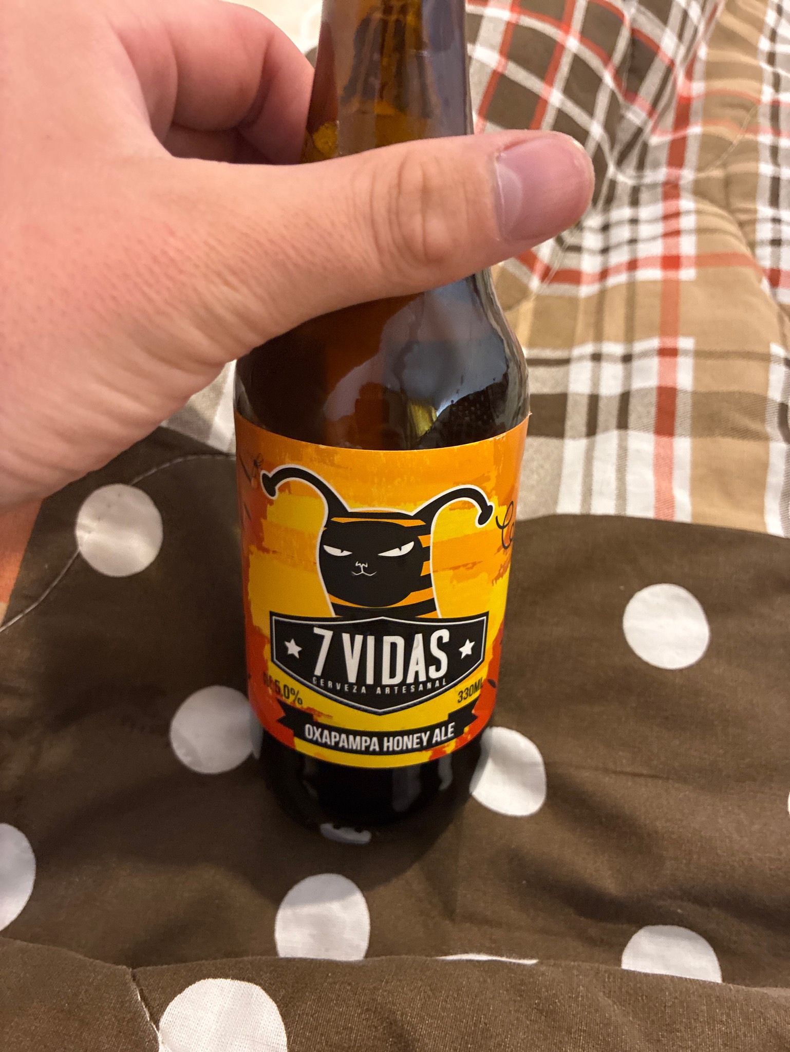 7 vidas oxapampa honey, Cerveza 7 Vidas