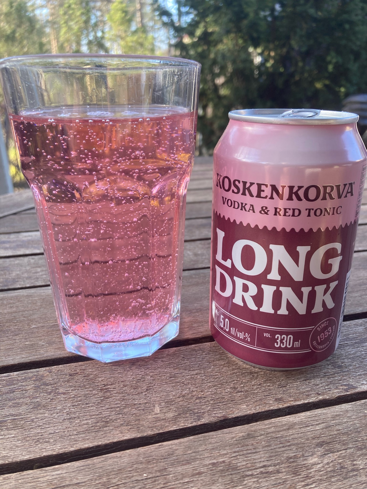 Koskenkorva Long Drink Vodka & Red Tonic, Finland