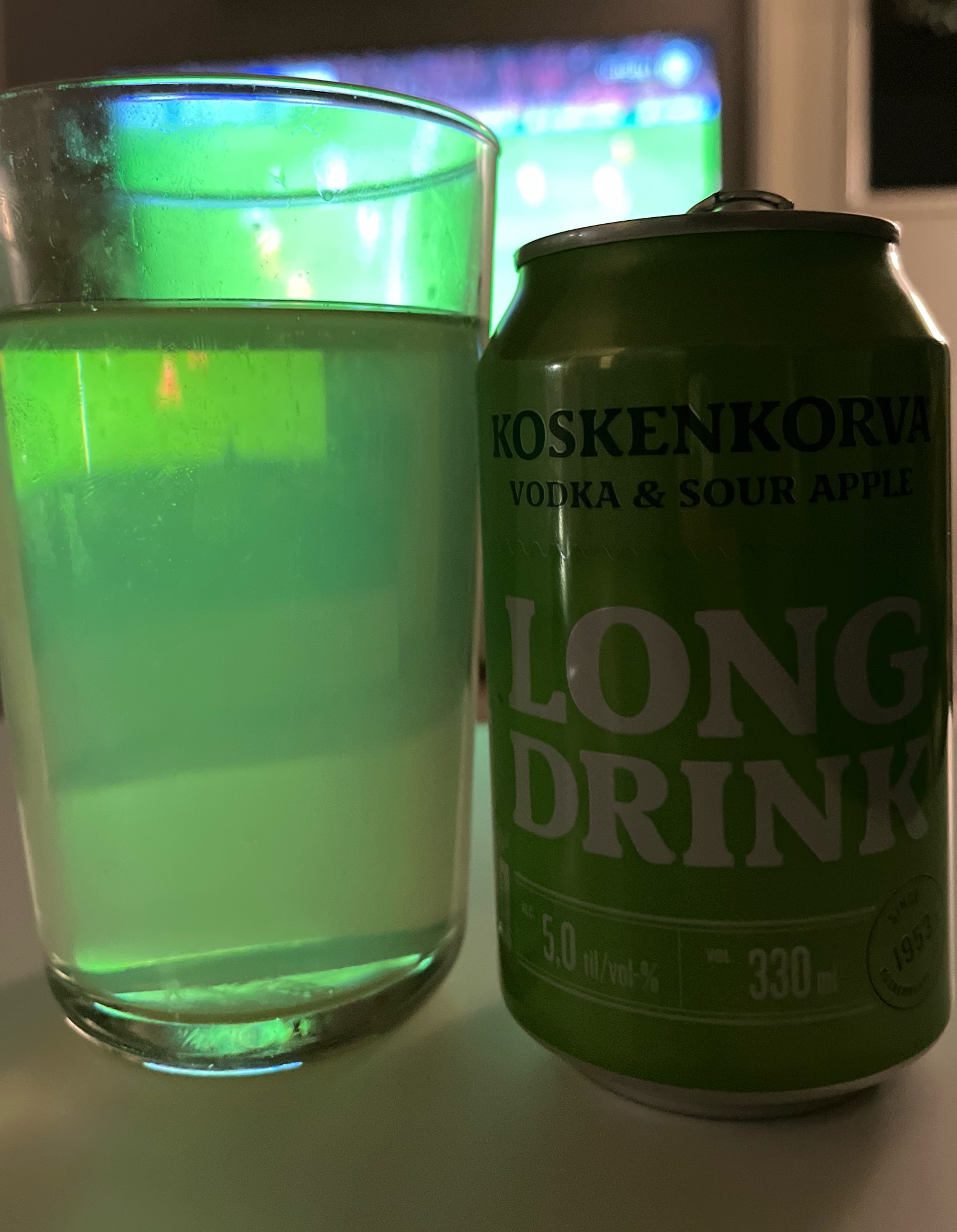 koskenkorva Long Drink Vodka & Sour Apple, Finland