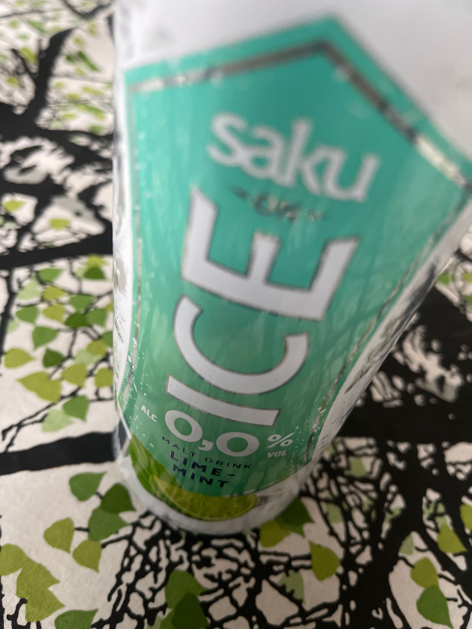 Saku on ice lime mint, Estonia