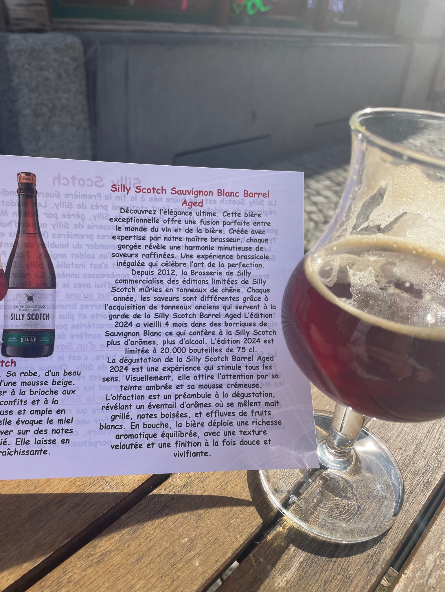 Silly Scotch Sauvignon Blanc Barrel Aged, Brasserie de Silly