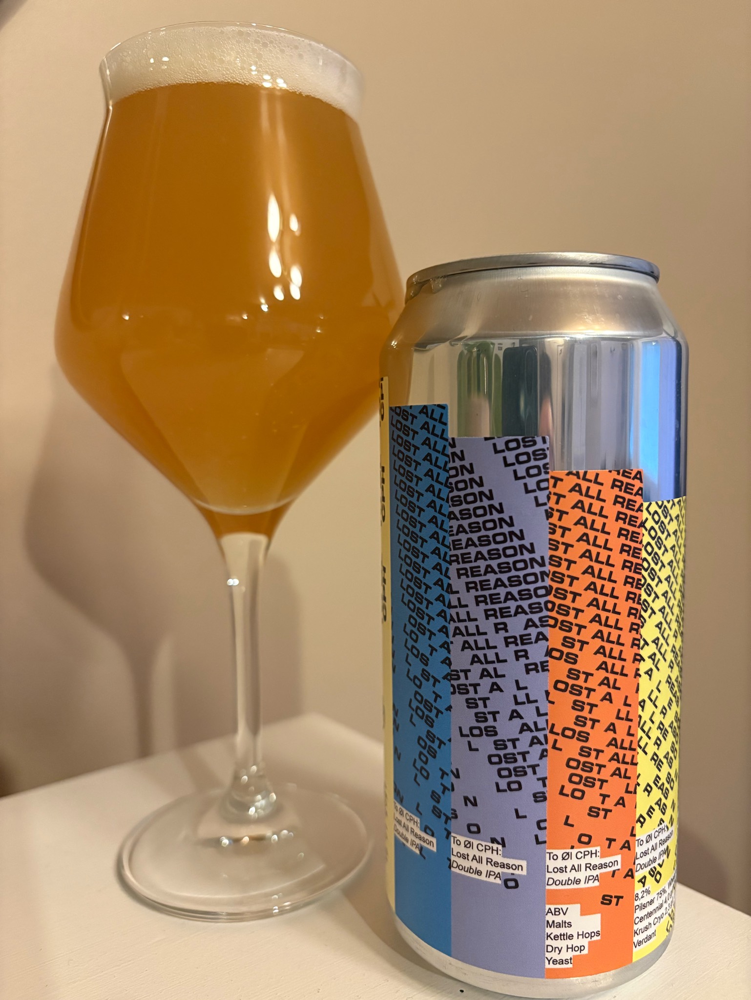 Lost All Reason Double IPA, Denmark