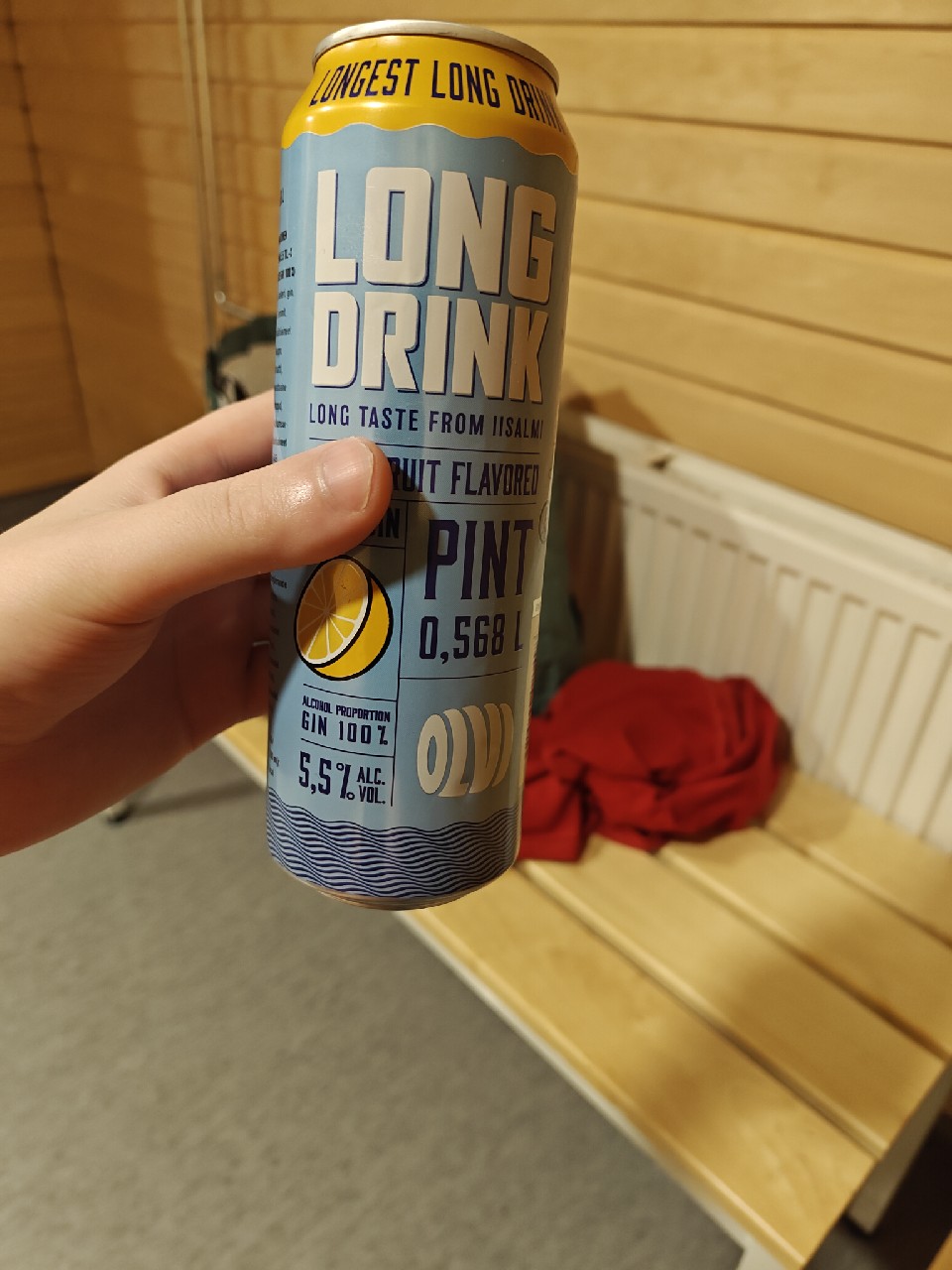 OLVI Long Drink Grapefruit, Finland