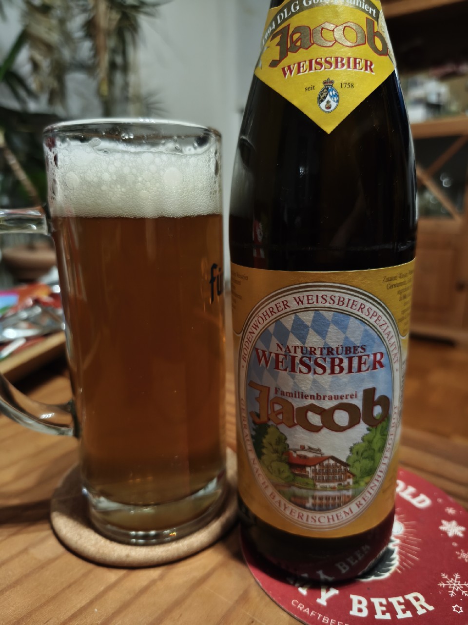 Jacob Naturtrübes Hefe Weissbier, Familienbrauerei Jacob