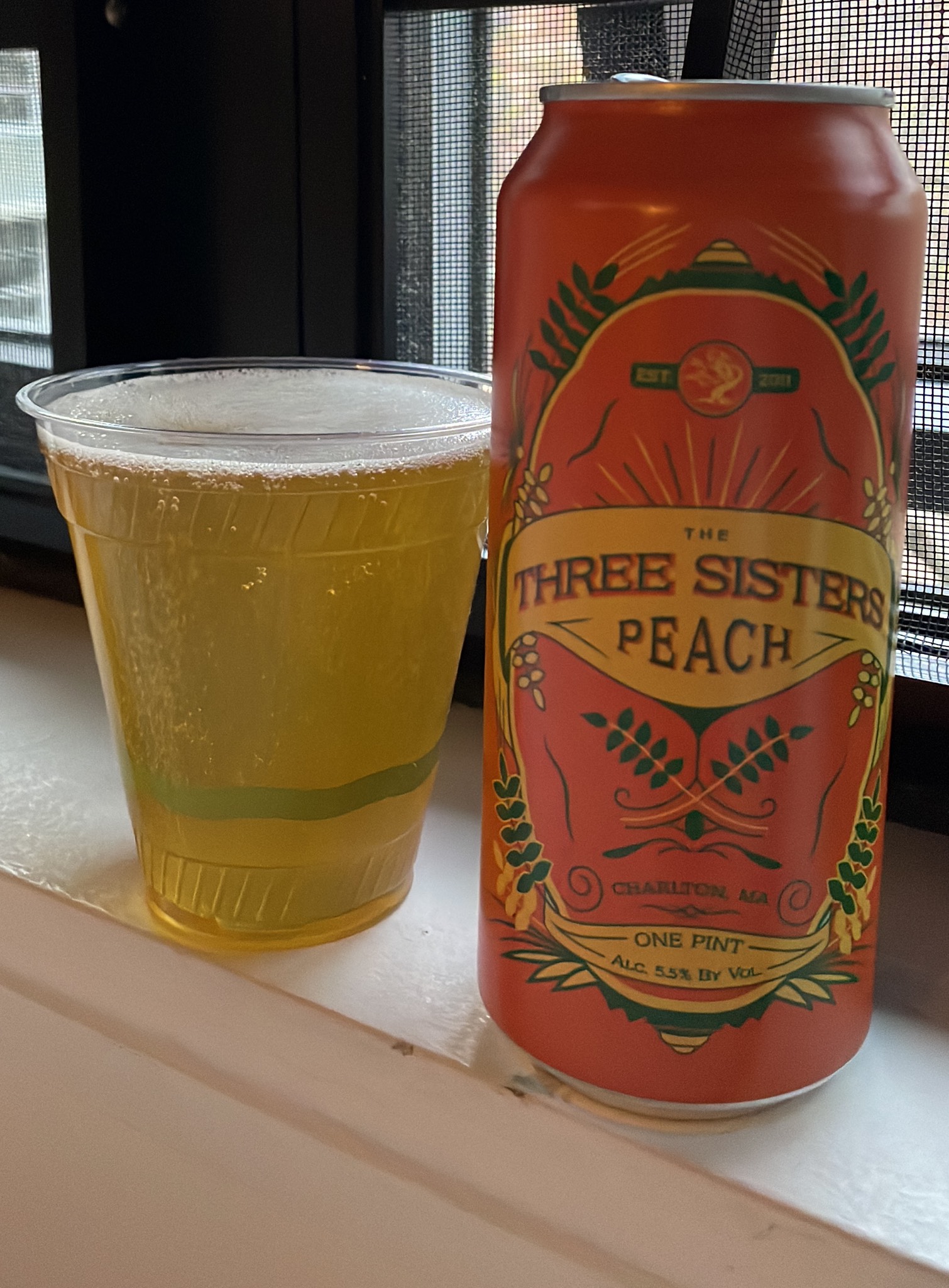 Three sisters peach, Tree House Brewing Company